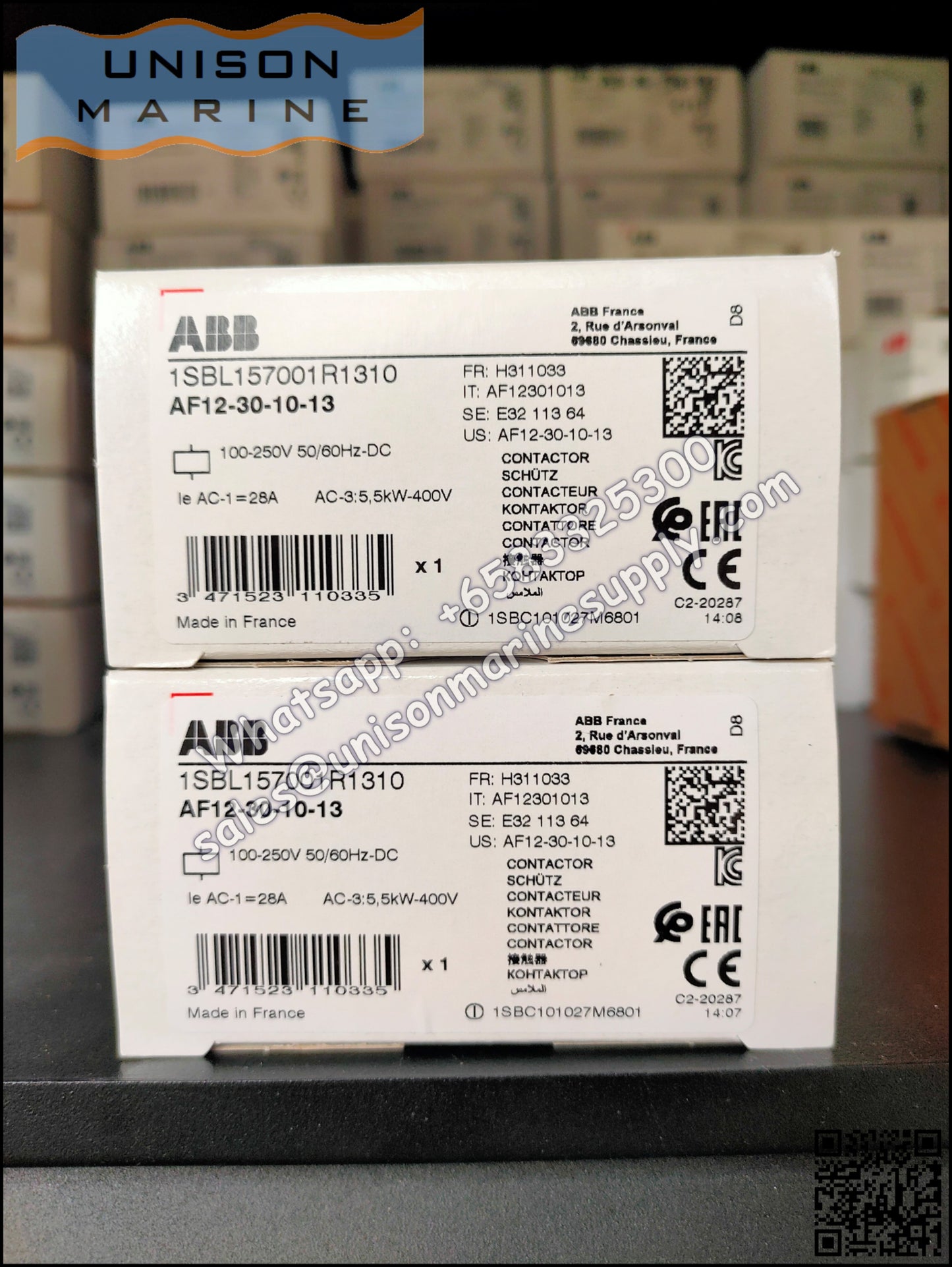 ABB Magnetic Contactors AF Series : AF12-30-10-13