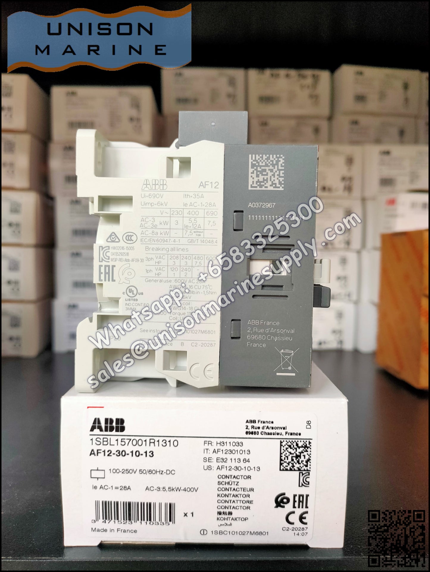 ABB Magnetic Contactors AF Series : AF12-30-10-13