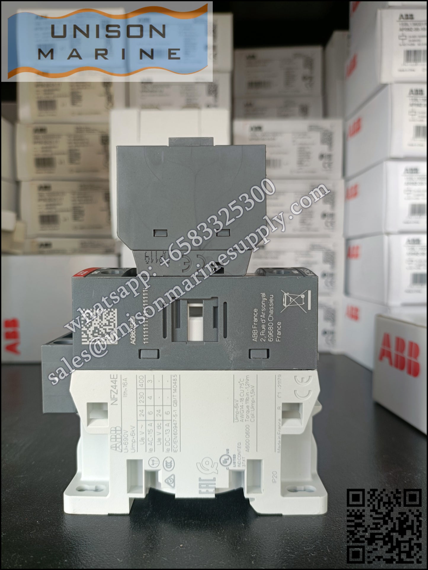 ABB Magnetic Contactors Relay :  NFZ44E-21 24-60V50/60HZ 20-60VDC , 1SBH136001R2144