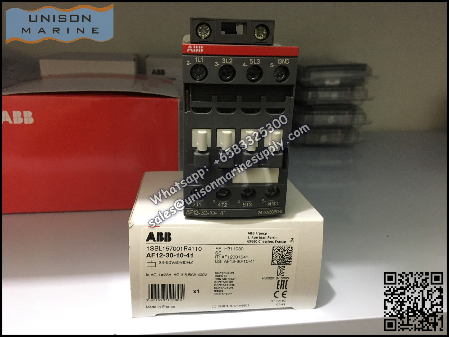 ABB Magnetic Contactors AF Series : AF12-30-10-41