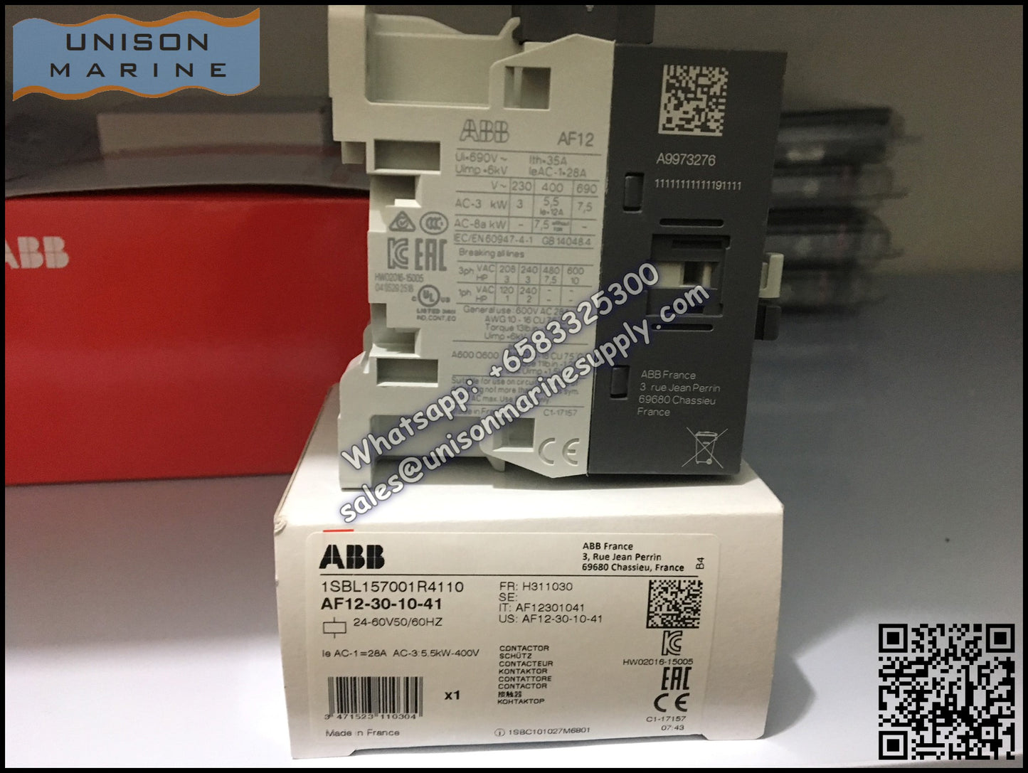 ABB Magnetic Contactors AF Series : AF12-30-10-41
