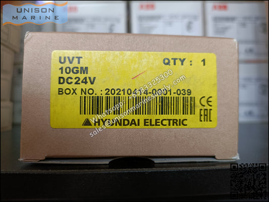 Hyundai Marine Circuit Breaker (MCCB) ，Accessory Undervoltage trip - UVT 10GM