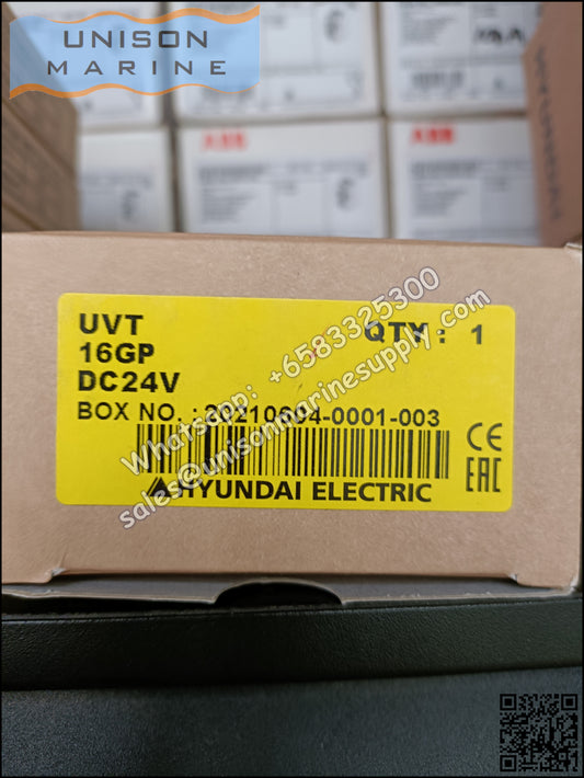 Hyundai Marine Circuit Breaker (MCCB) ，Accessory Undervoltage trip - UVT 46D