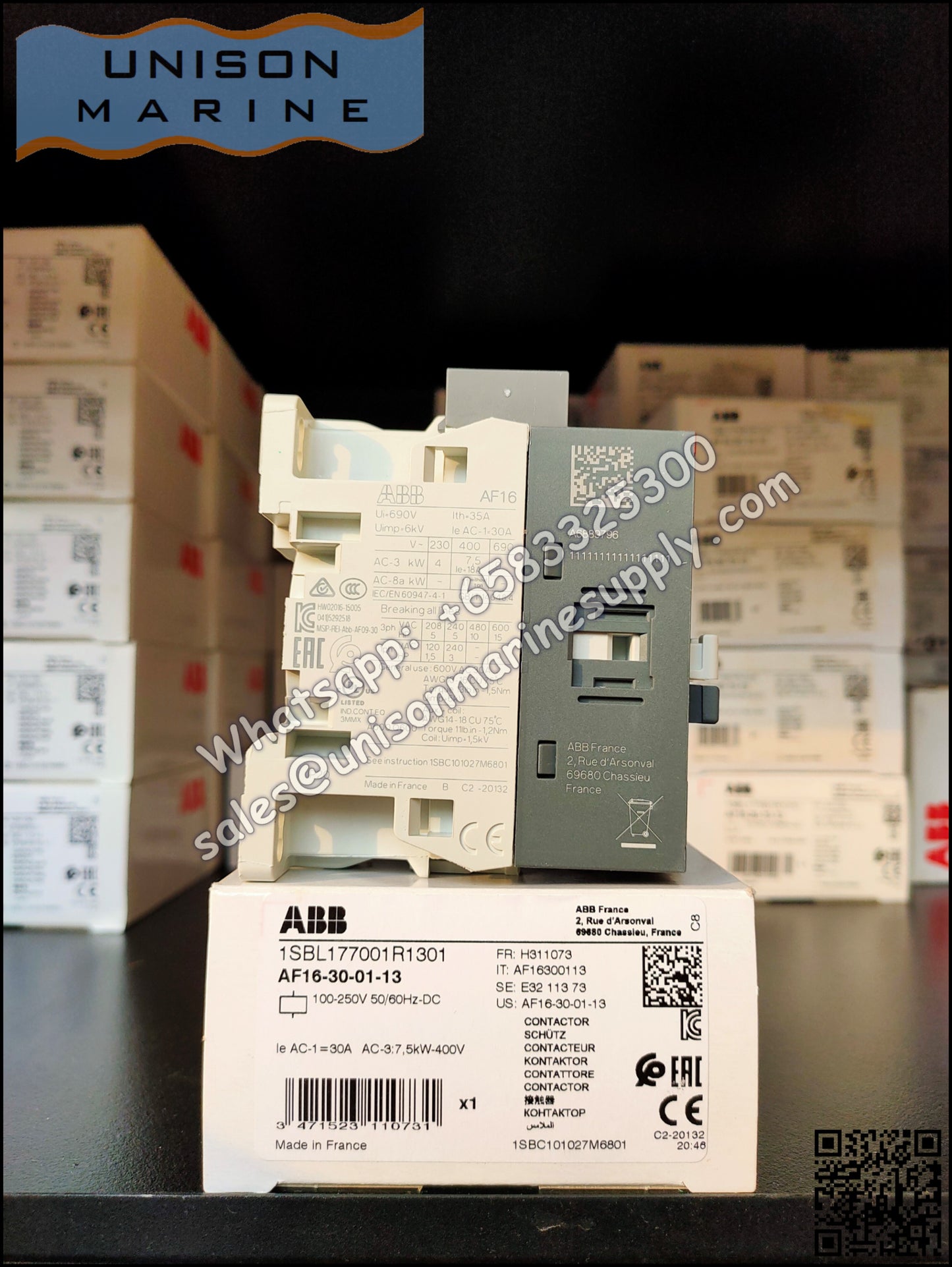 ABB Magnetic Contactors AF Series : AF16-30-01-13