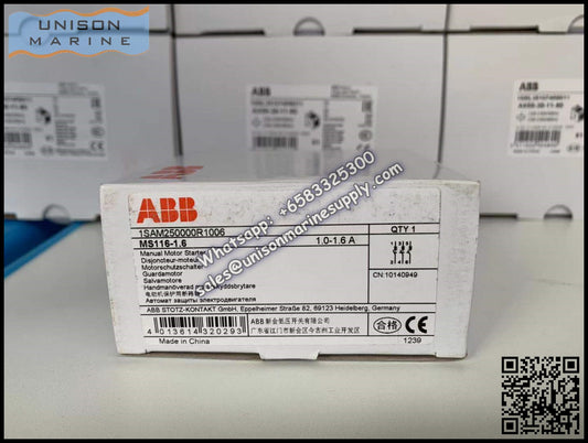 ABB Manual Motor Starter MS116-1.6 1SAM250000R1006