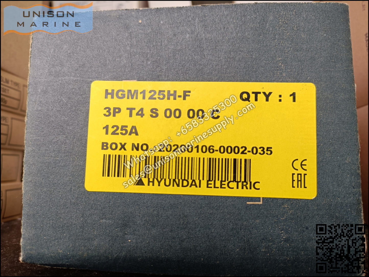 Hyundai Marine Circuit Breaker (MCCB) - HGM100H 3P Fixed / Plug-in Type