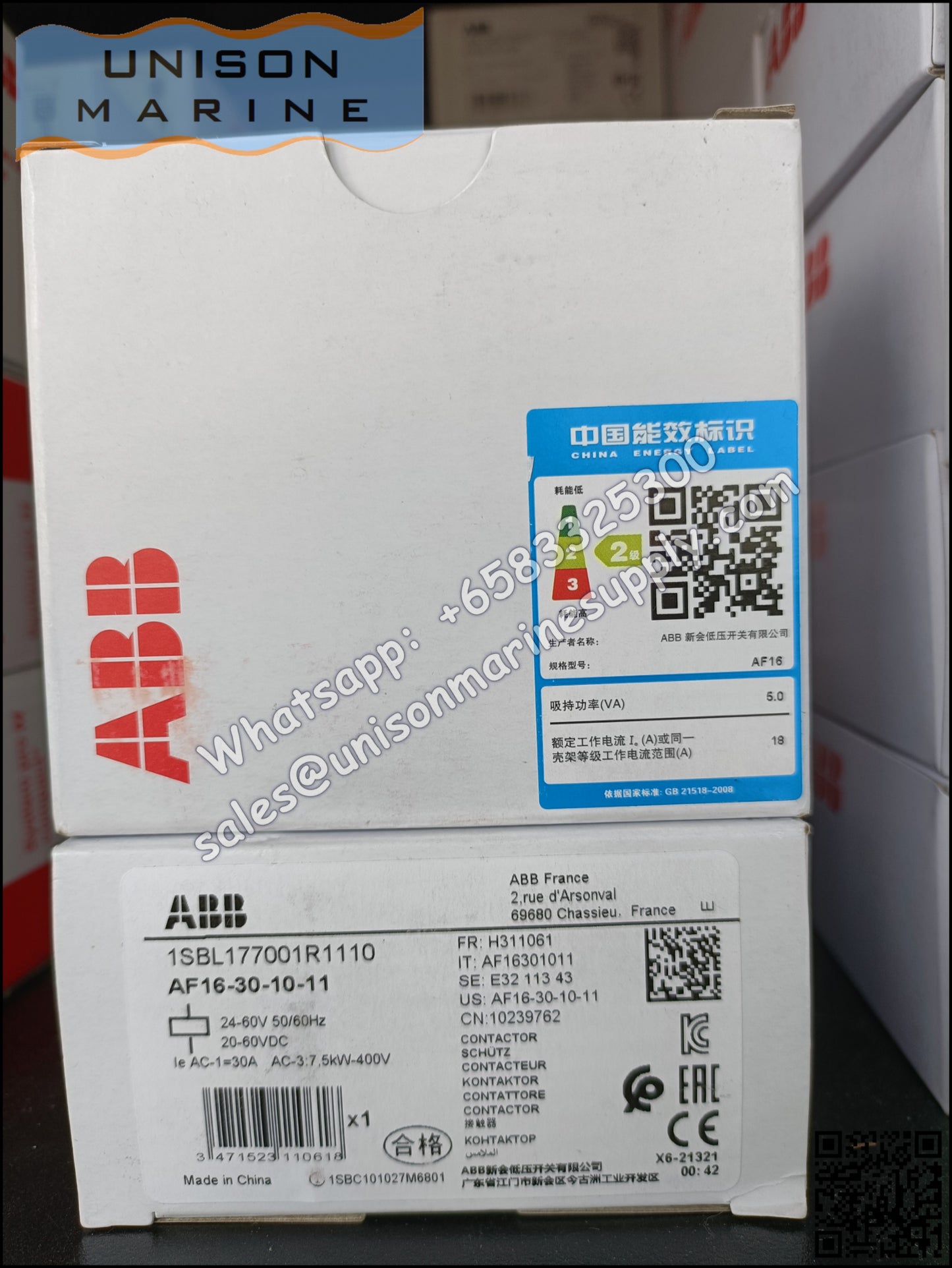 ABB Magnetic Contactors AF Series : AF16-30-10-11
