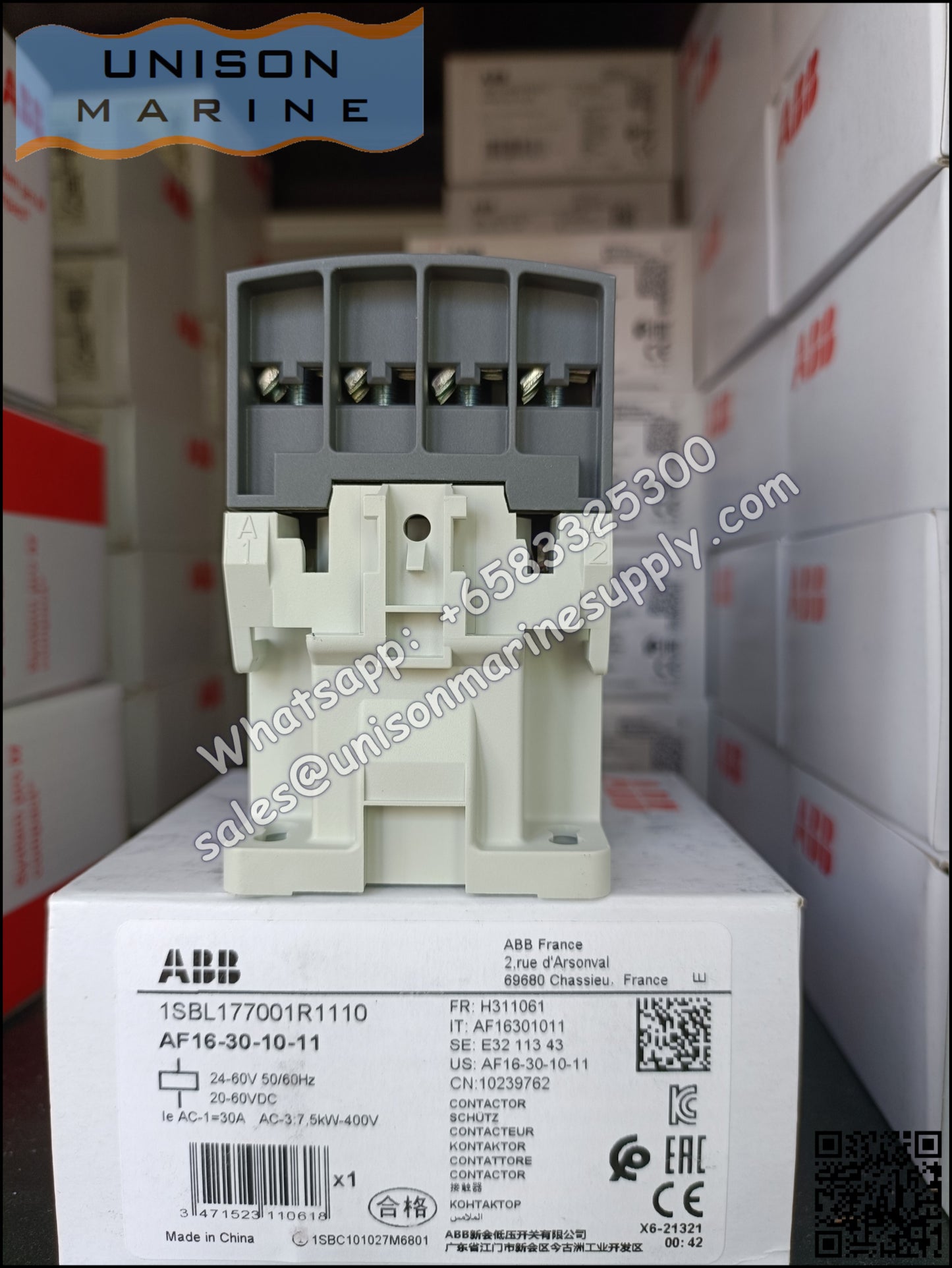 ABB Magnetic Contactors AF Series : AF16-30-10-11