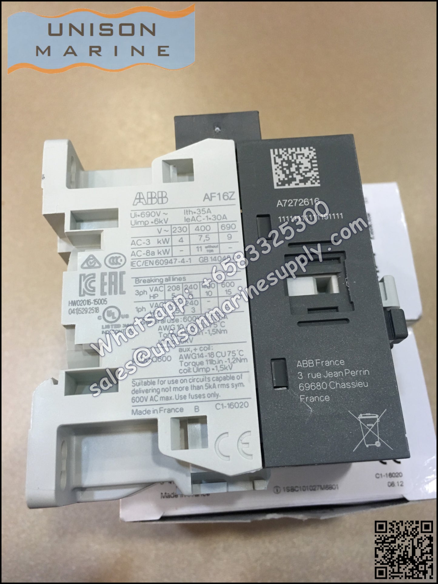 ABB Magnetic Contactors AF Series : AF16Z-30-10-21