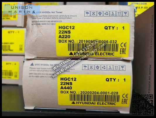 Hyundai Marine Magnetic Contactors HGC12