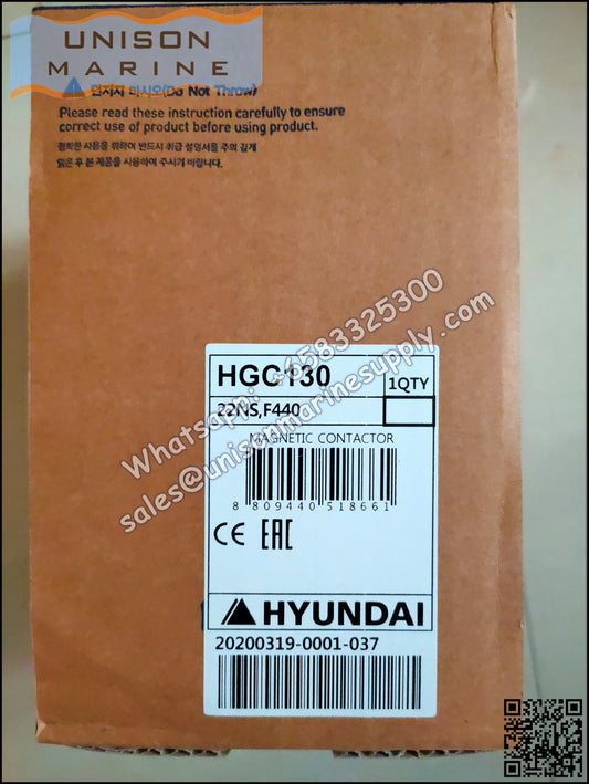 Hyundai Marine Magnetic Contactors HGC130