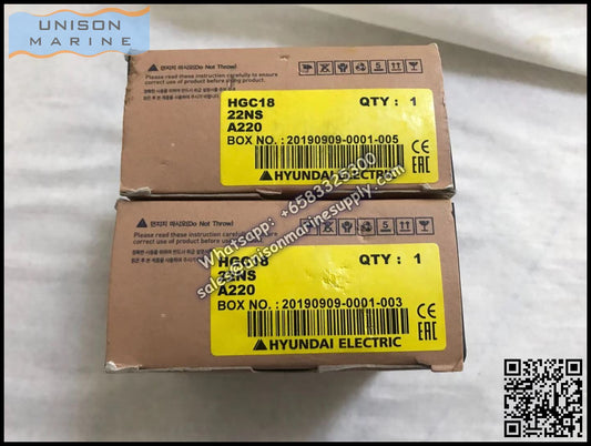 Hyundai Marine Magnetic Contactors HGC18