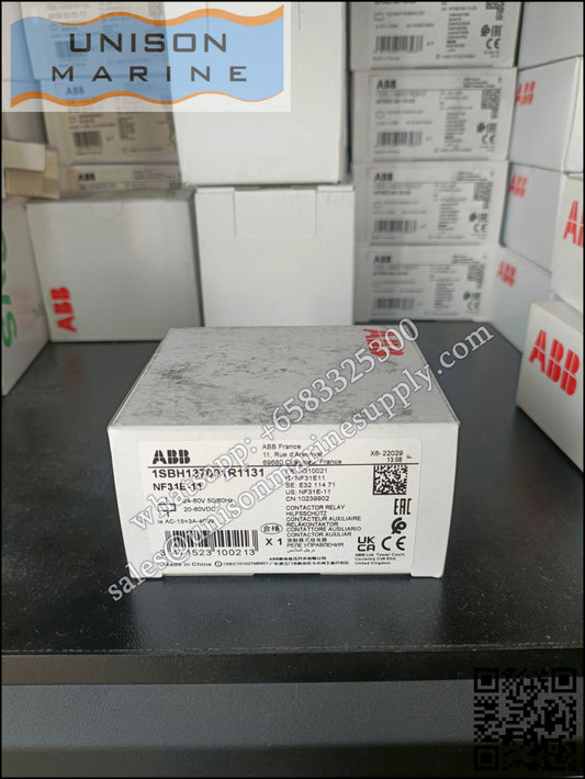 ABB Magnetic Contactors Relay : NF31E-11 24-60V50/60HZ 20-60VDC, 1SBH137001R1131