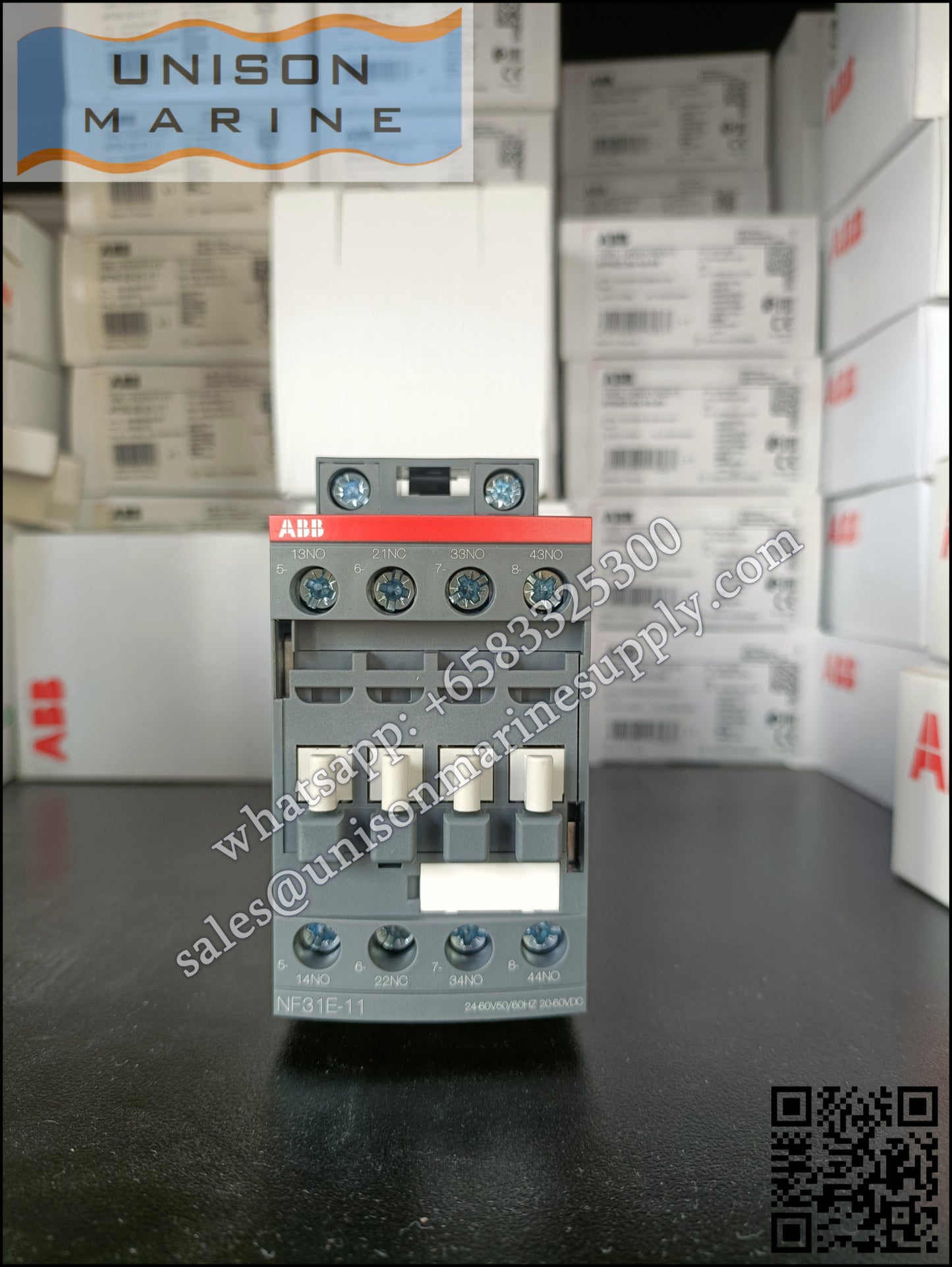 ABB Magnetic Contactors Relay : NF31E-11 24-60V50/60HZ 20-60VDC, 1SBH137001R1131