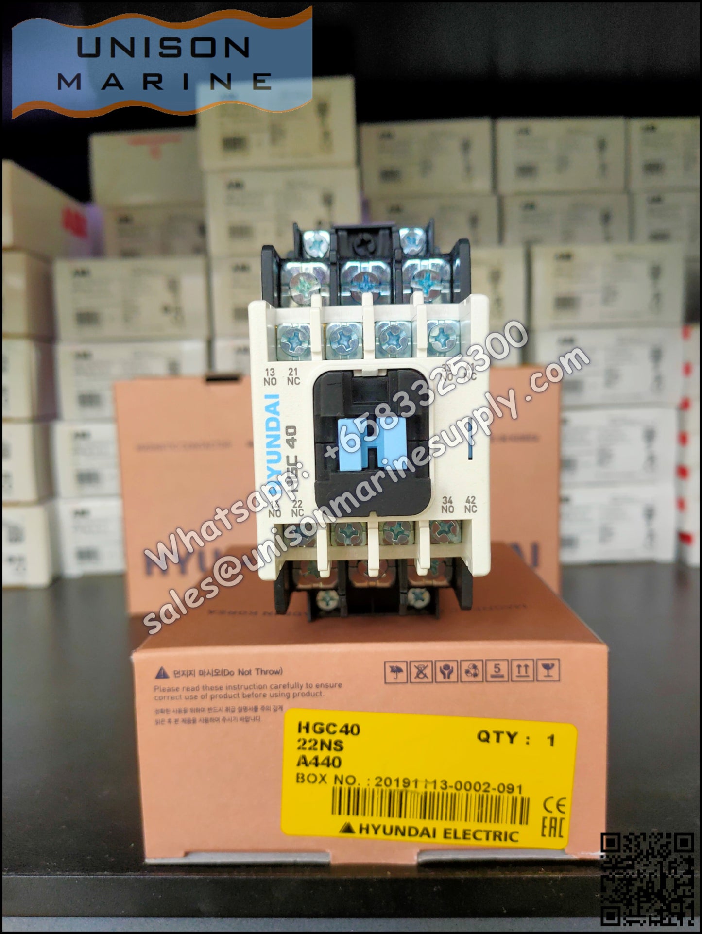 Hyundai Marine Magnetic Contactors HGC40