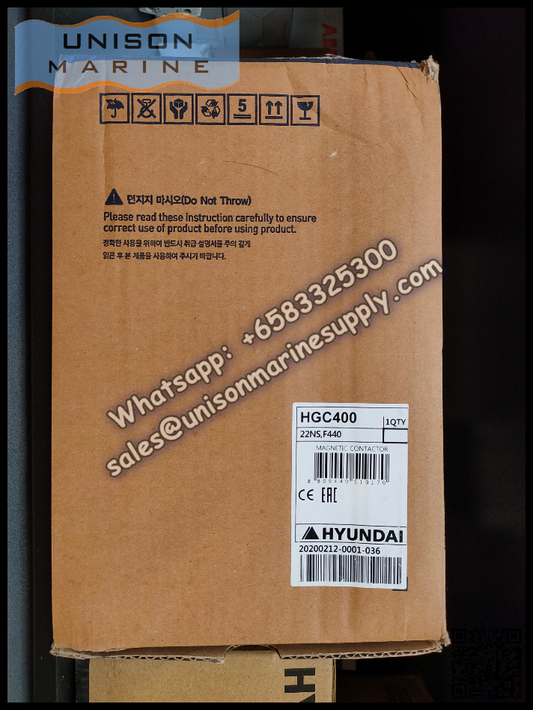 Hyundai Marine Magnetic Contactors HGC400 22NS F440 (Coil：380-450VAC)