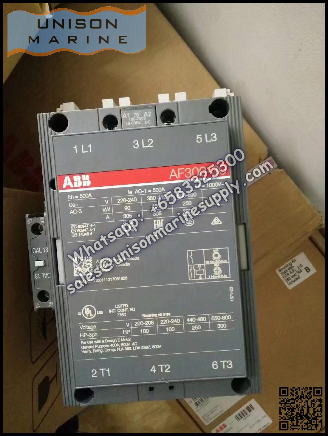 ABB Magnetic Contactors AF Series : AF300-30-11