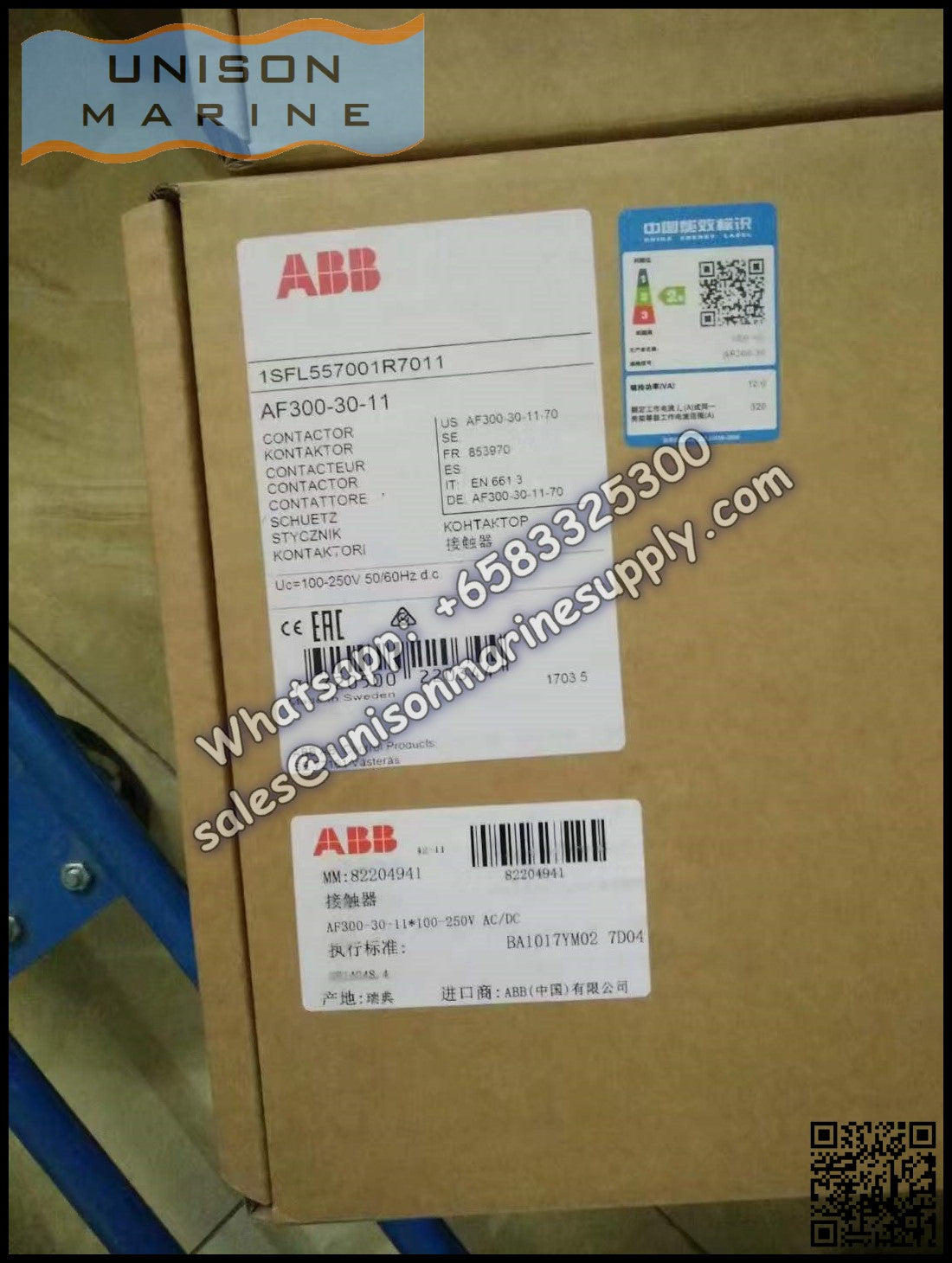 ABB Magnetic Contactors AF Series : AF300-30-11