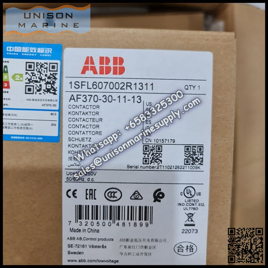 ABB Magnetic Contactors AF Series : AF370-30-11-13