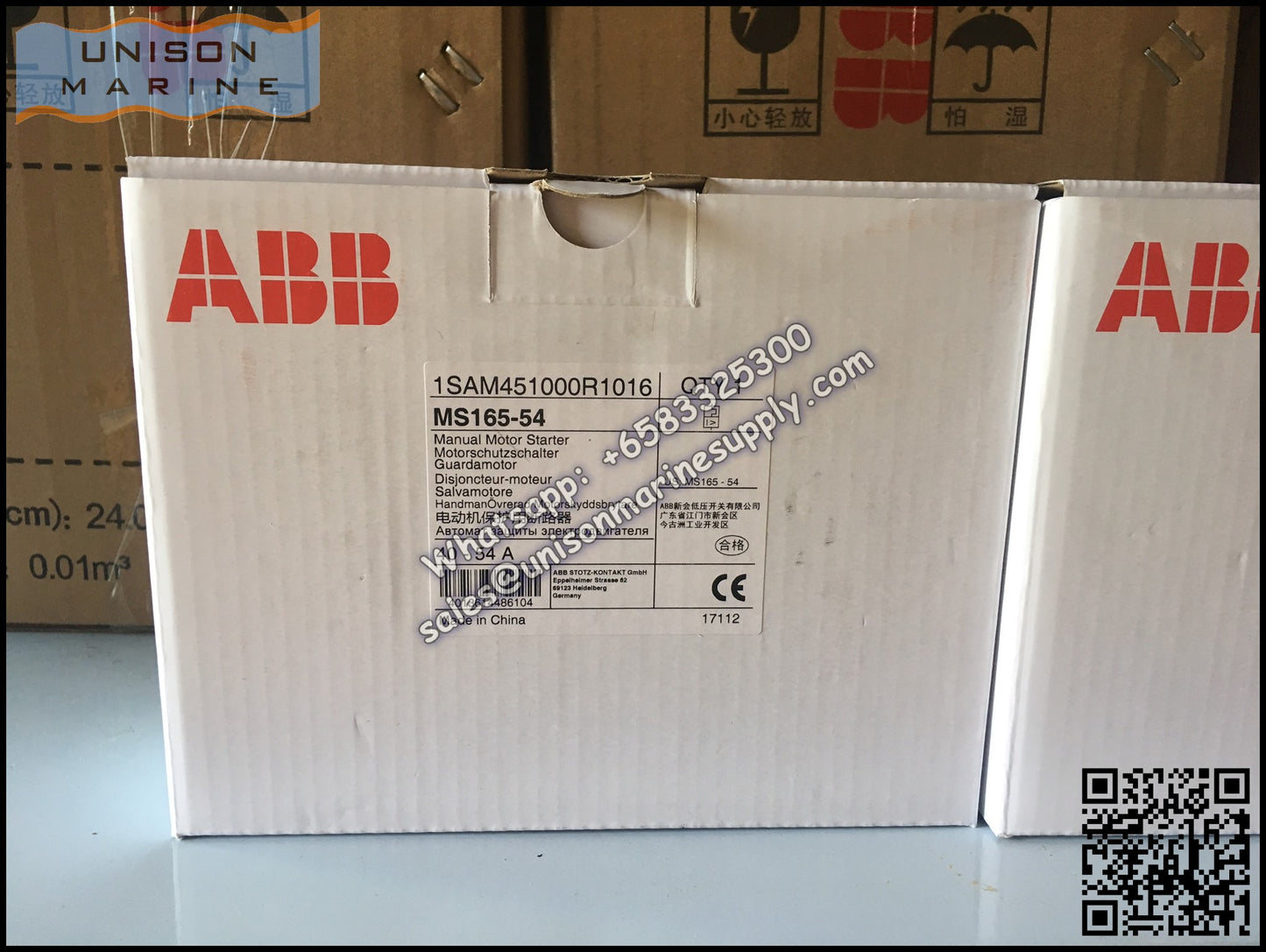 ABB Manual Motor Starter MS165-54 1SAM451000R1016