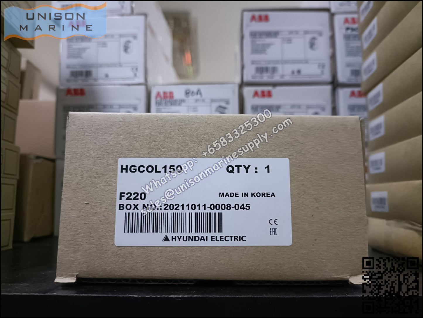 Hyundai Marine Magnetic Contactors Accessories - Control Coil HGCOL150 For HGC115/130/150