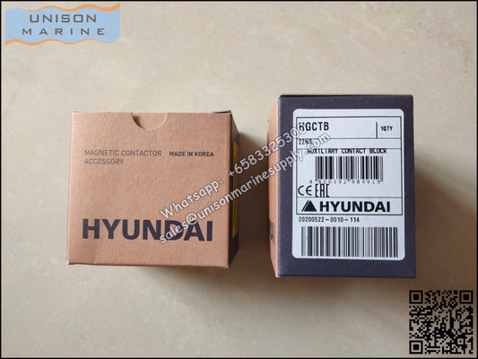 Hyundai Marine Magnetic Contactors Accessories - Auxiliary Contact Block HGCTB 22NS