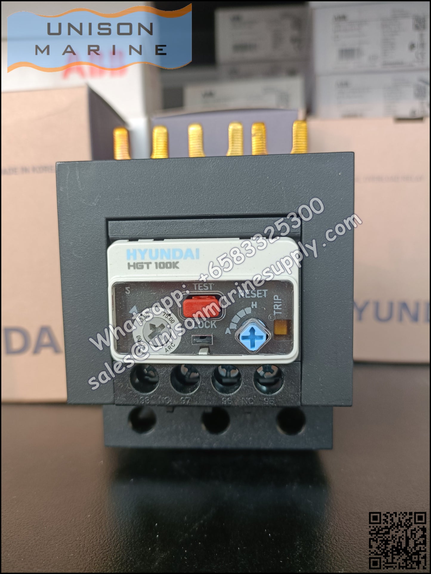 Hyundai Marine Thermal Overload Relay (TOR)-HGT100K A0075S