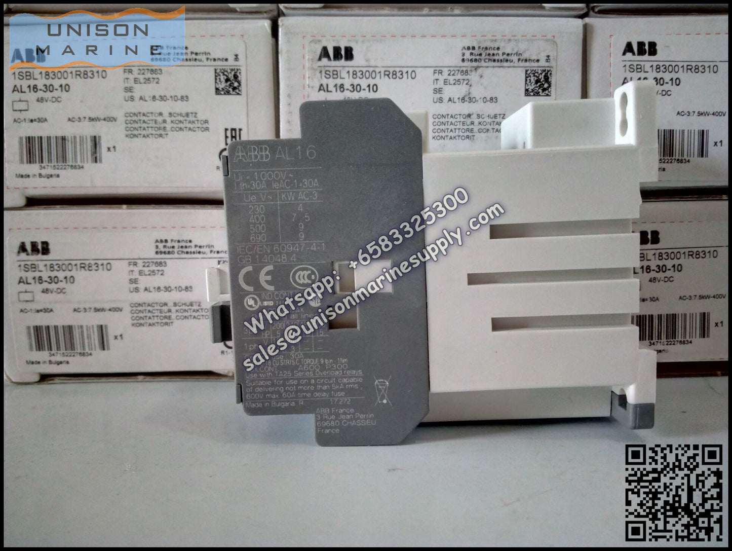 ABB Magnetic Contactors AL Series : AL16-30-10 / AL16-30-01