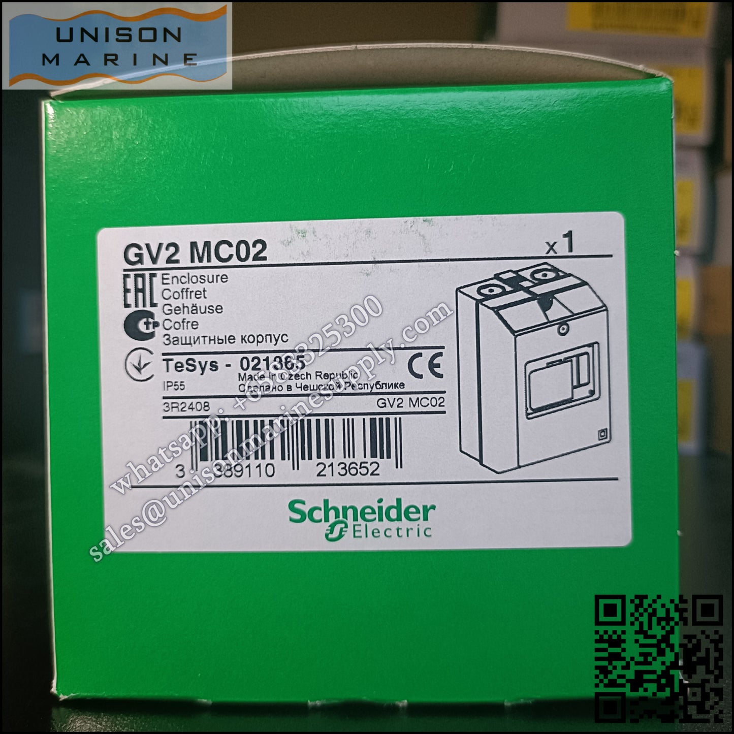 Schneider empty enclosure for TeSys GV2ME (IP55),GV2MC02