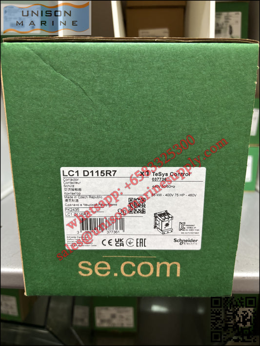 Schneider TeSys Deca Contactors: LC1D115R7, 115A 440V 50/60Hz