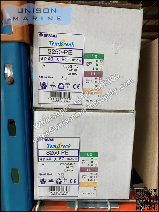 TRASAKI Marine Circuit Breaker (MCCB): S250-PE Fixed / Plug-in Type