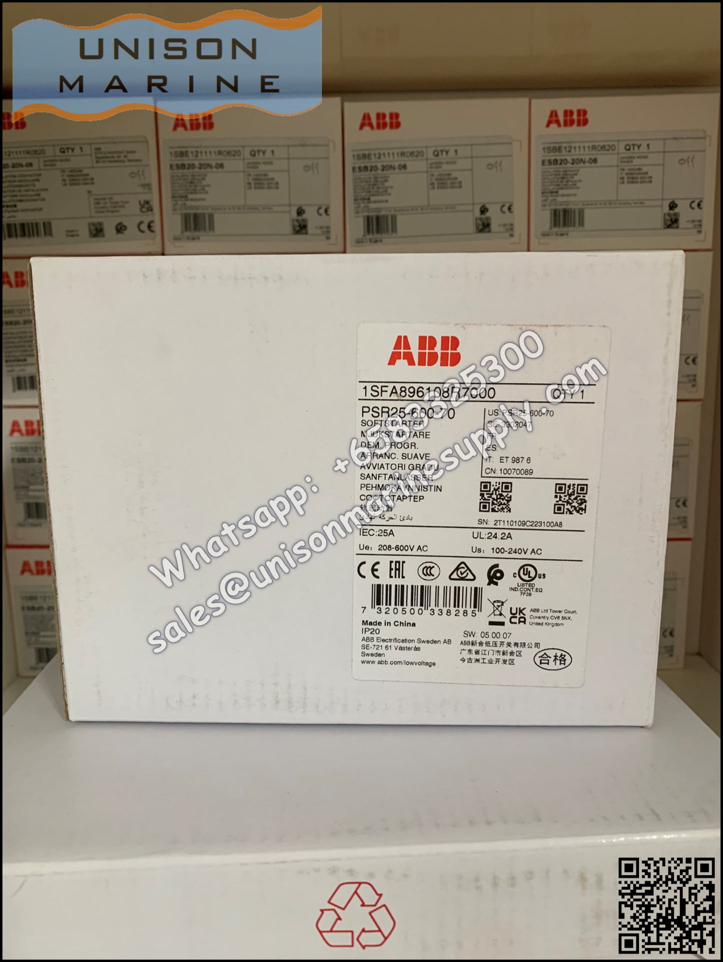 ABB PSR Softstarter PSR25-600-70 / PSR25-600-11.