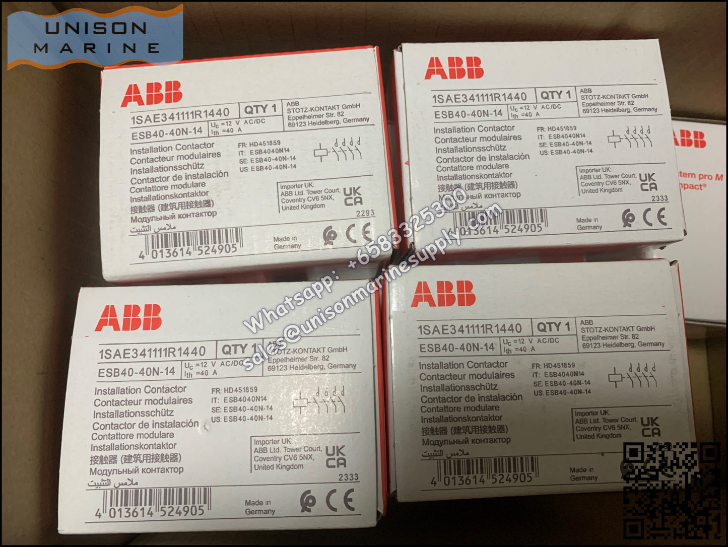 ABB Installation contactors ESB Series ESB40-40N-14