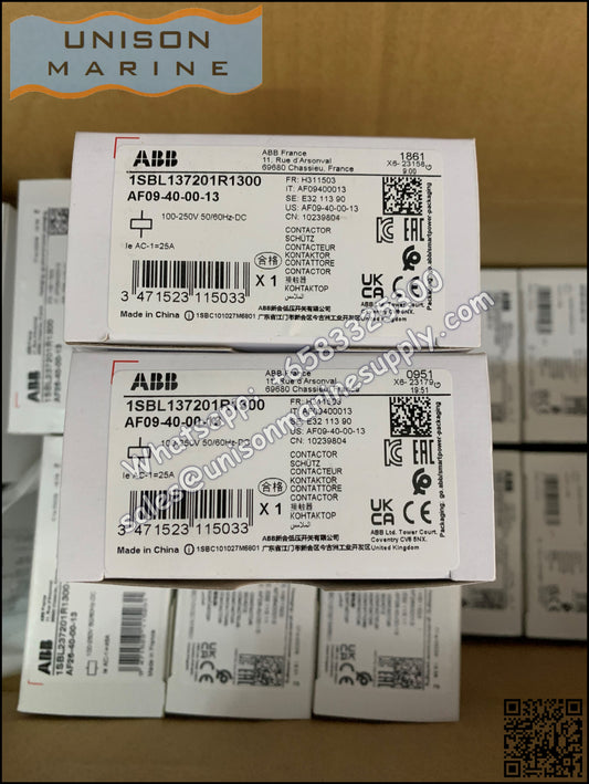 ABB Magnetic Contactors AF Series : AF09-40-00-11 /12/13/14