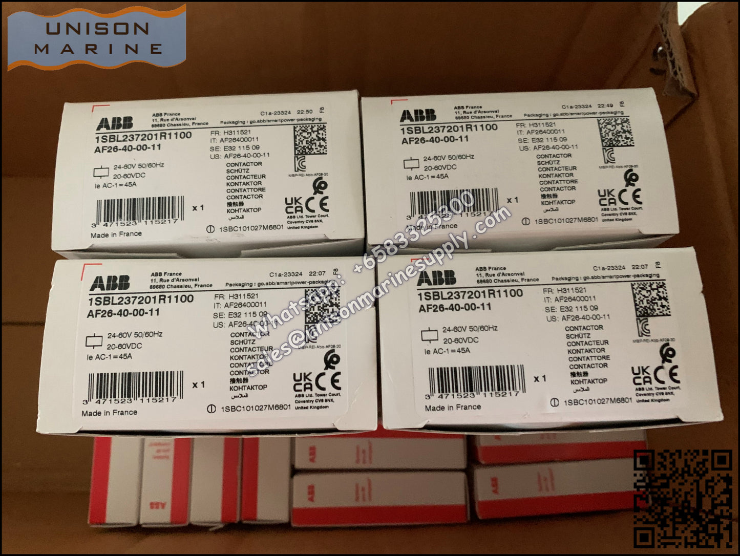 ABB Magnetic Contactors AF Series : AF26-40-00-11