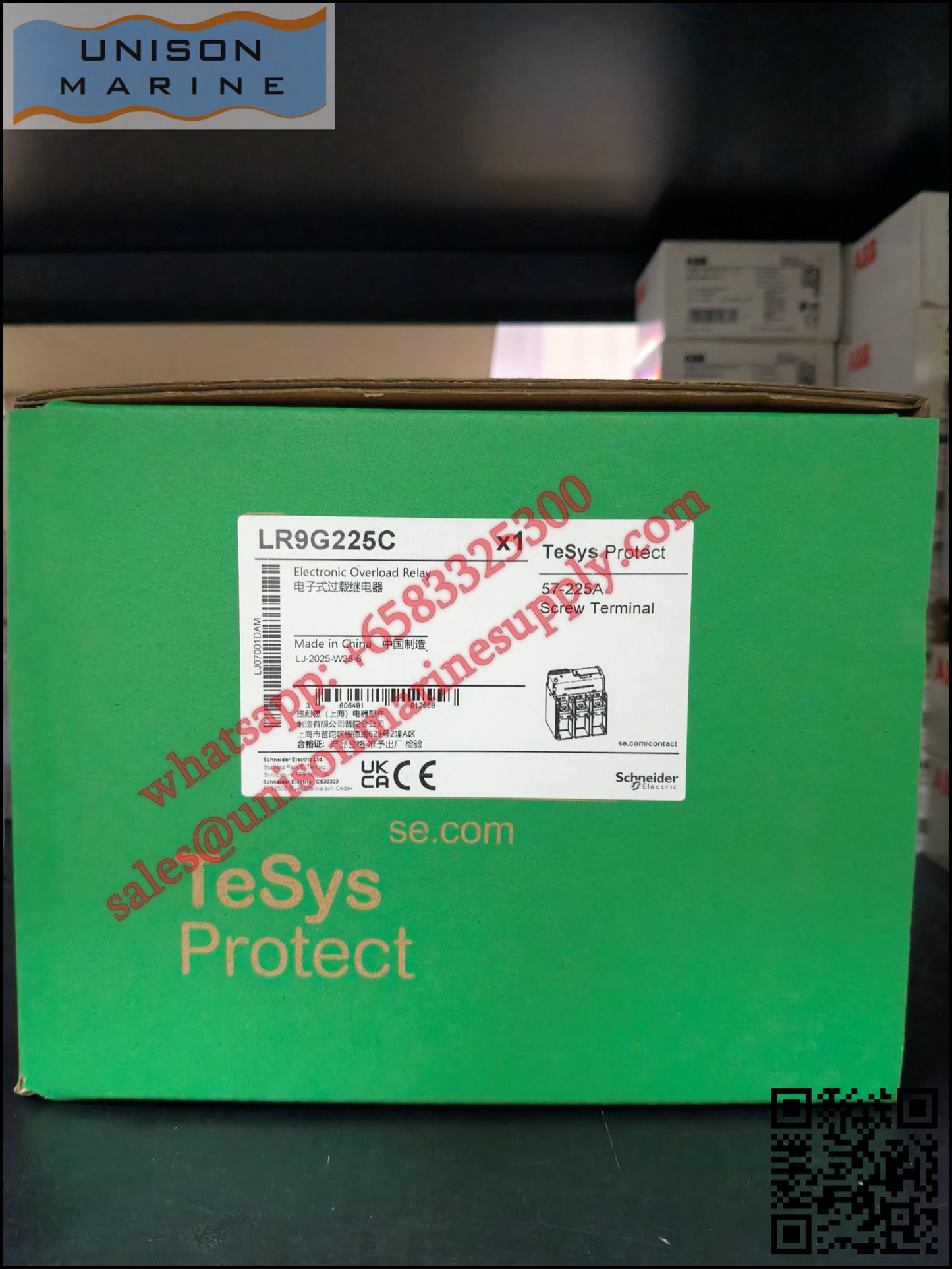 Schneider Electronic thermal overload relay: LR9G225C, 57 to 225A