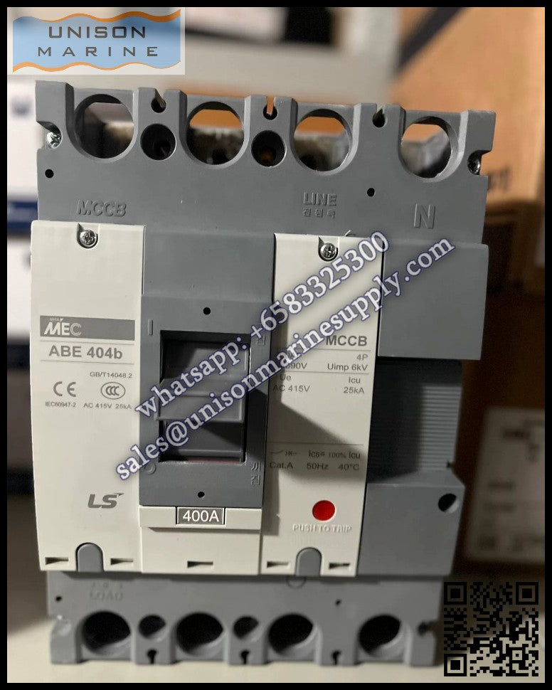 LS Metasol marine circuit breaker- ABE404C 3P 400A
