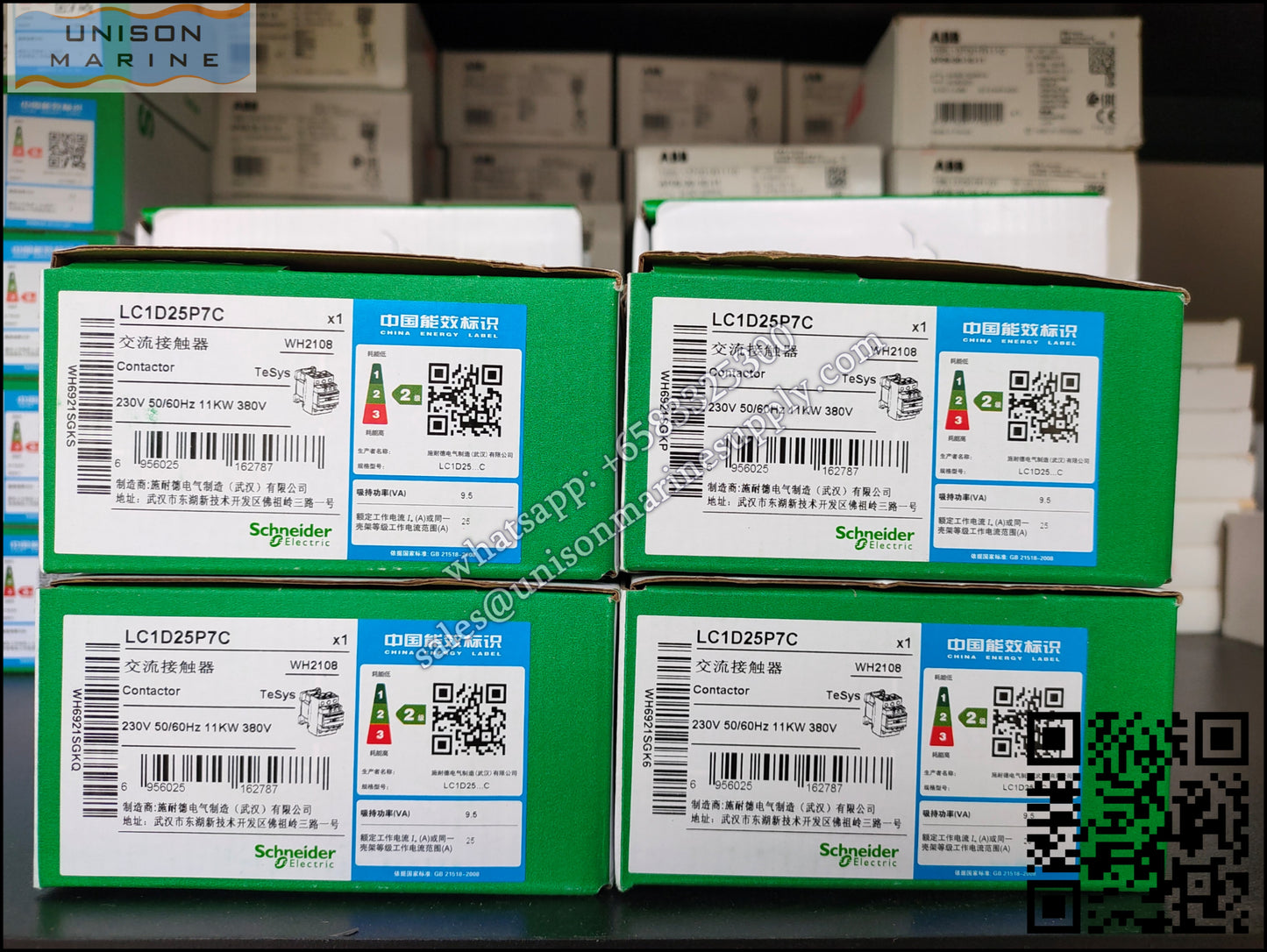 Schneider TeSys Deca Contactors : LC1D25P7C