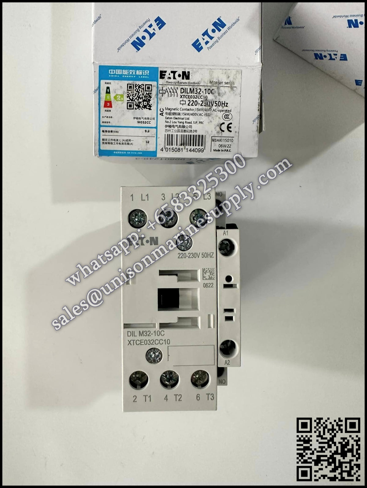 Eaton DILM Contactor, DILM32-10C 220-230V 50Hz Coil  3-Pole