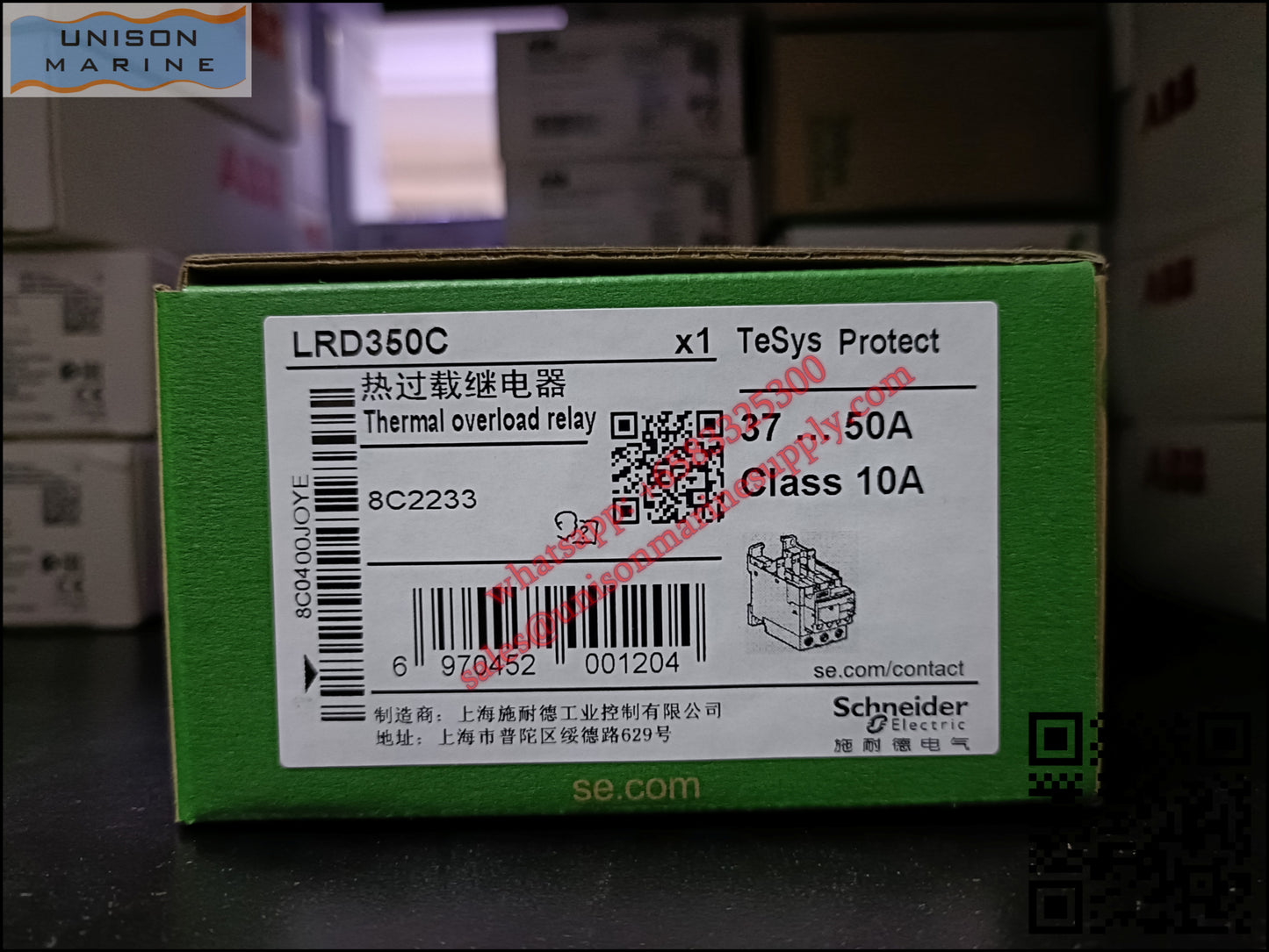 Schneider TeSys Deca Thermal overload relay: LRD350C, 37 to 50A