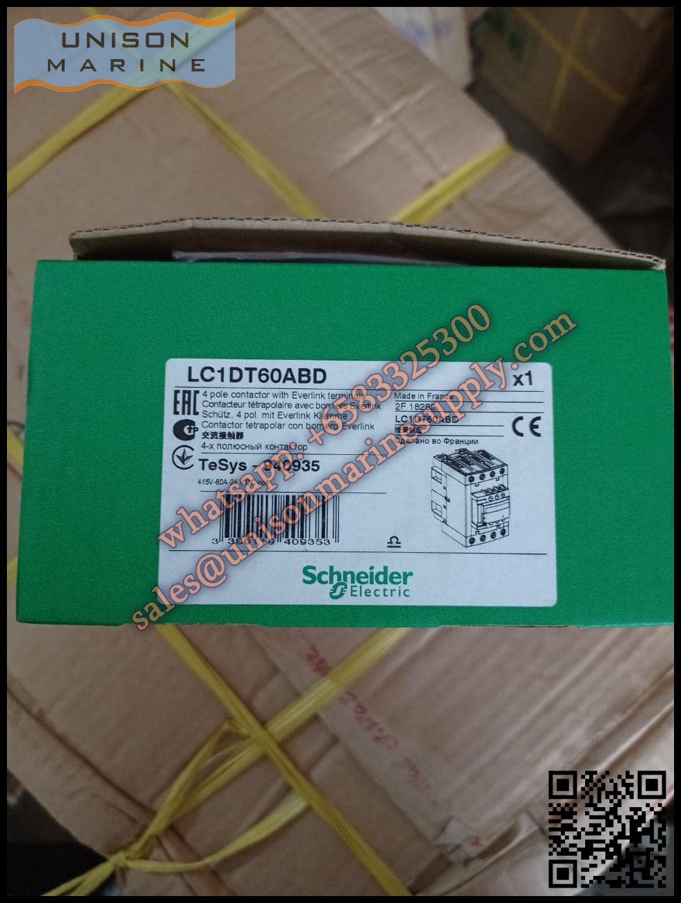 Schneider TeSys Deca Contactors : LC1DT60ABD