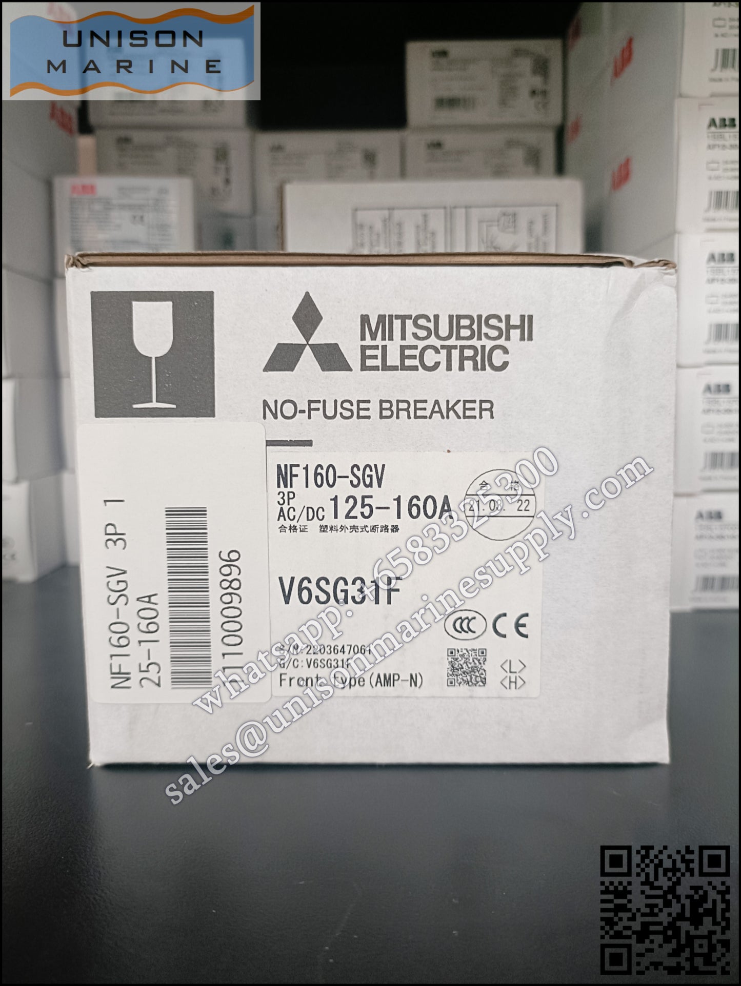 MITSUBISHI Low-voltage Circuit Breakers: NF160-SGV 3P 125-160A