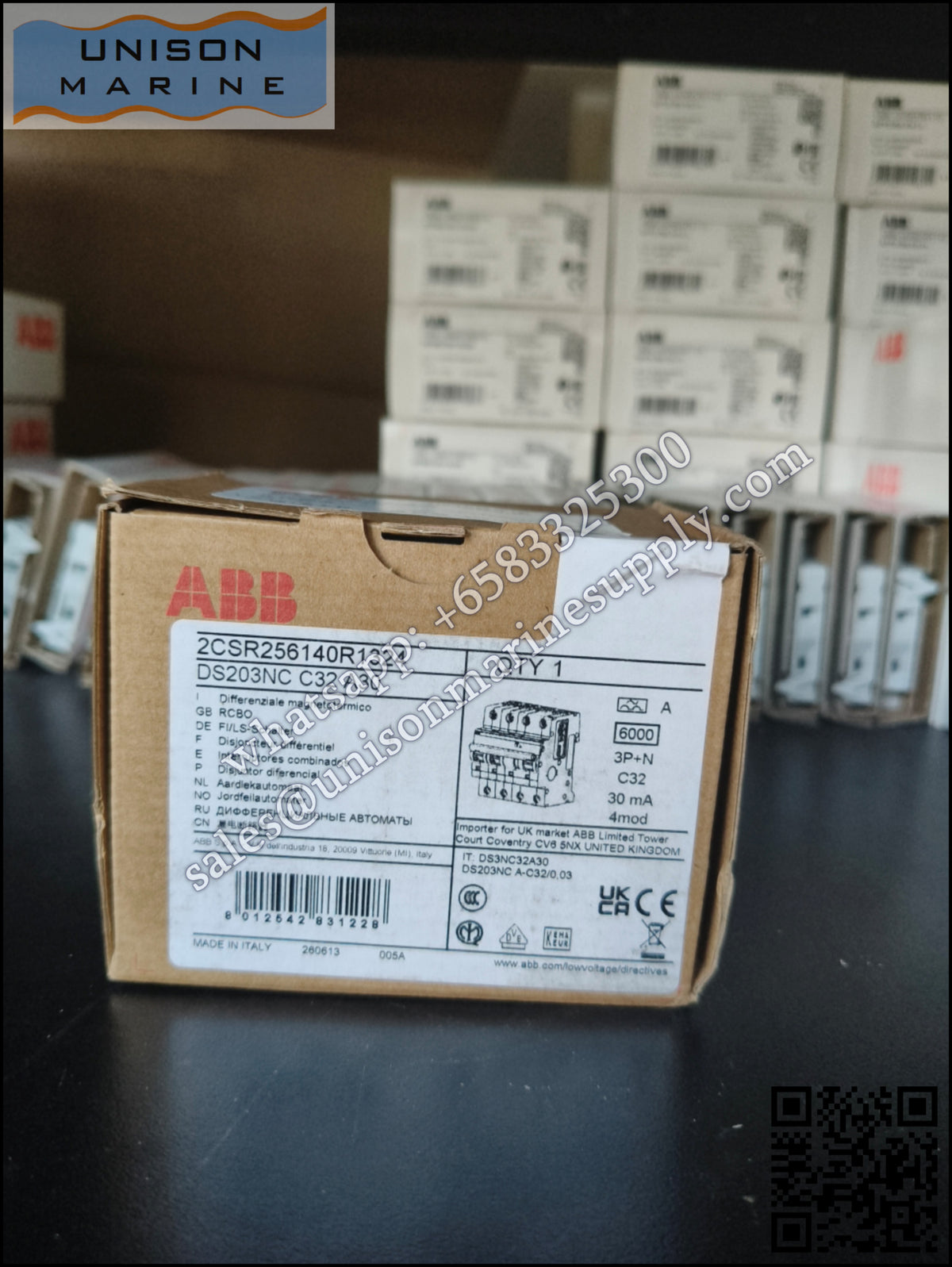 ABB Residual Current Circuit Breaker with Overcurrent Protection: DS203NC C32 A30, 2CSR256140R1324