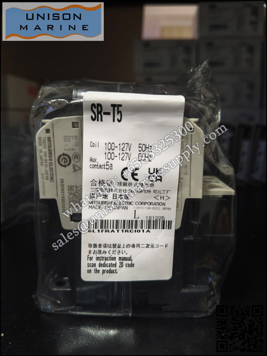 MITSUBISHI Magnetic Contactors: SR-T5,1NO+1NC AC110-127V