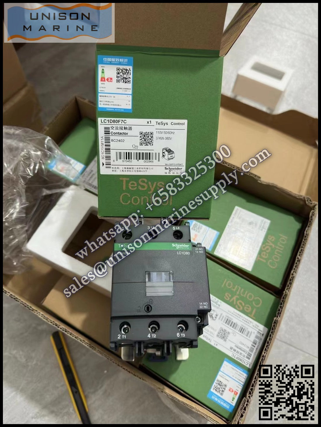 Schneider TeSys Deca Contactors : LC1D80F7C