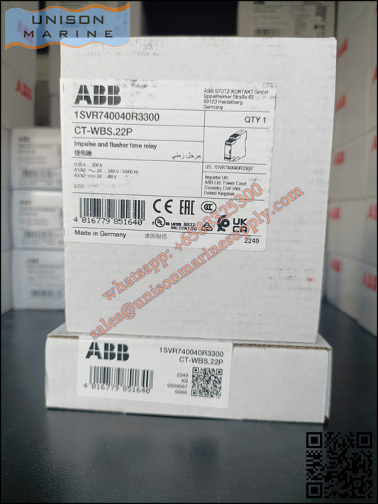 ABB Marine MultifunctionTime Relay CT-WBS.22P impulse & flasher 2c/o