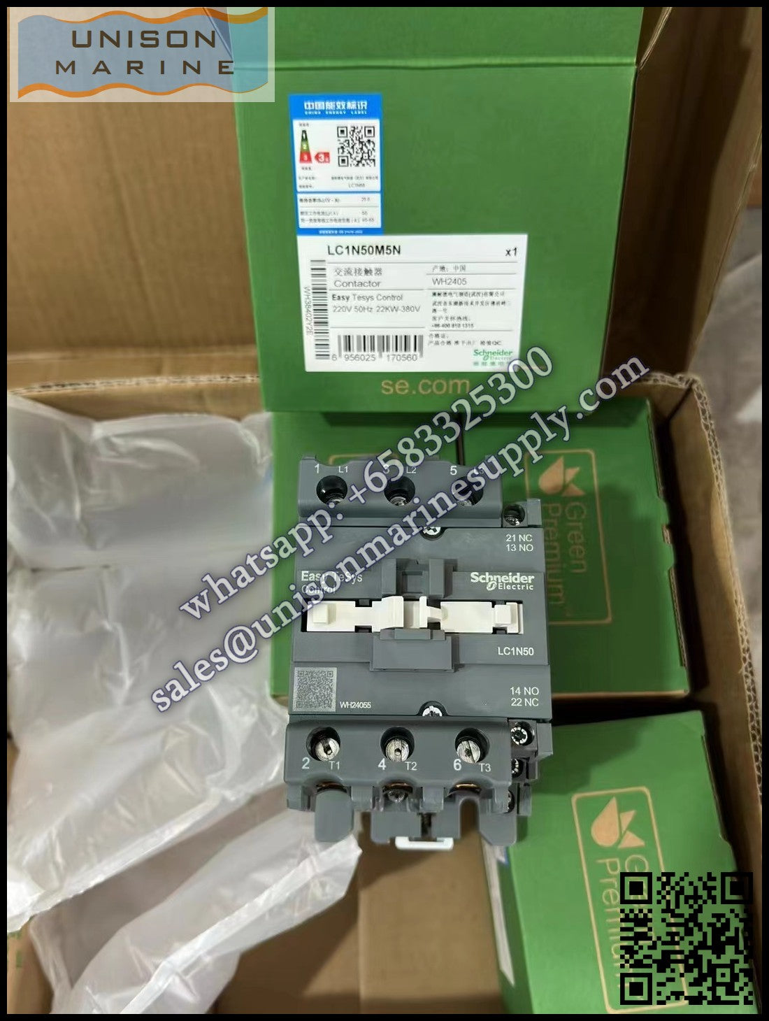 Schneider TeSys Deca Contactors : LC1N50M5N