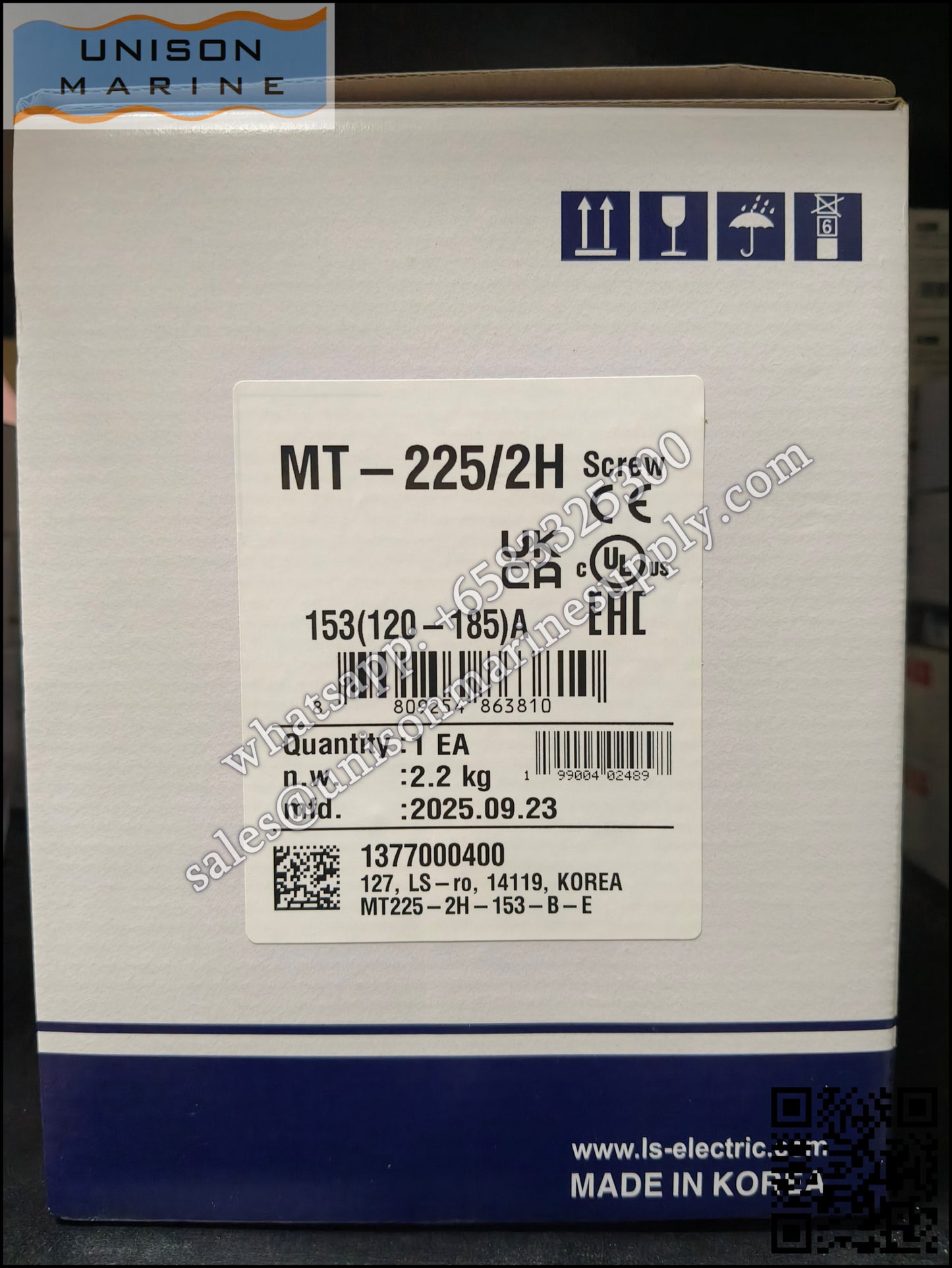LS ELECTRIC - Thermal overload relay MT-225/2H