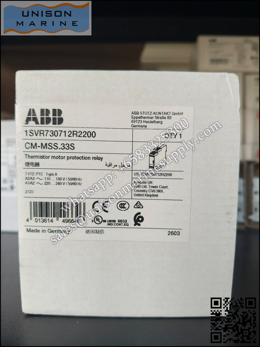ABB Temperature Monitoring Relay, CM-MSS.33S,2C/O AC110-130V/AC220-240V