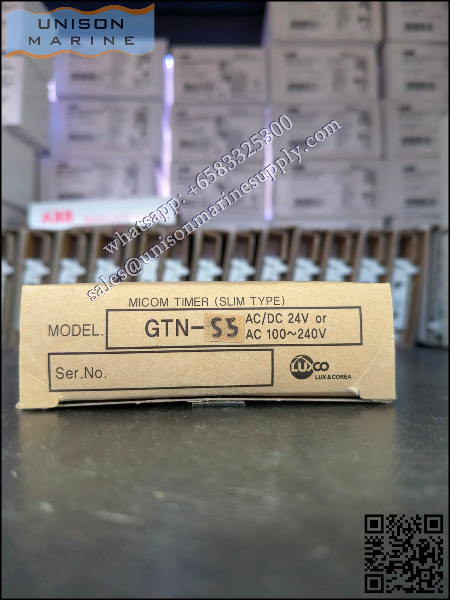 Westronics （LUXCO）Marine Slim Timer : GTN-S5, AC100-240V;24VAC/DC